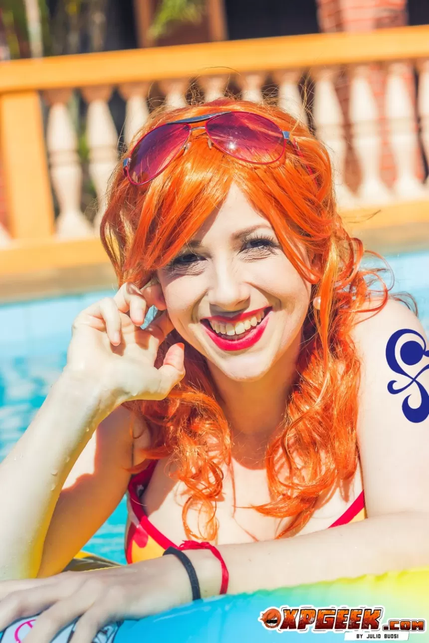 Nami Versão Biquini  One Piece  por  Gaby Sá recorte 4