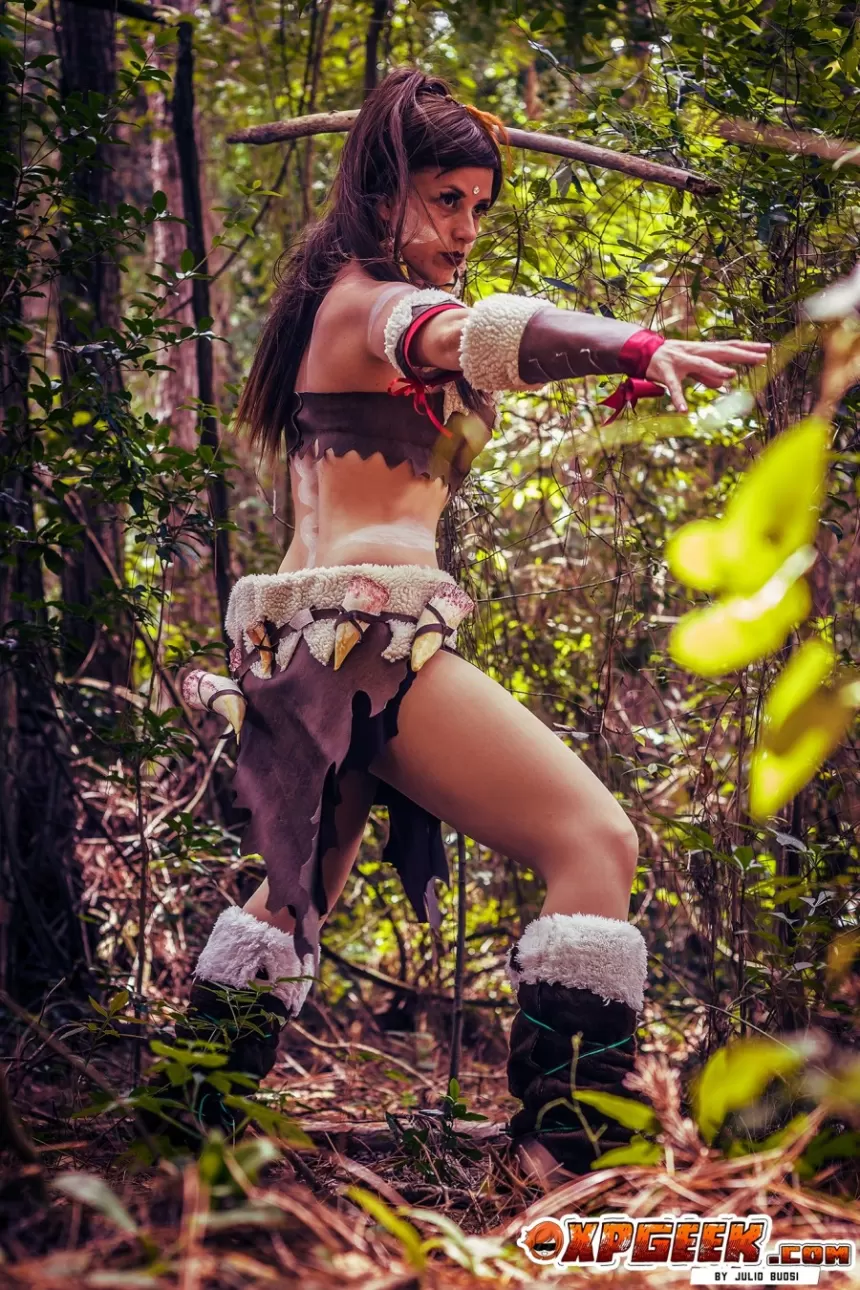 Nidalee League of Legend  por Gaby Sá recorte 4