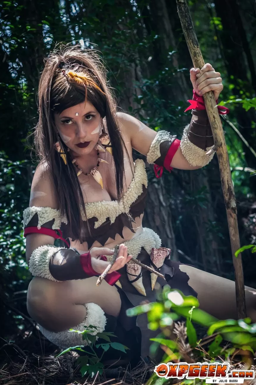 Nidalee League of Legend  por Gaby Sá recorte 3