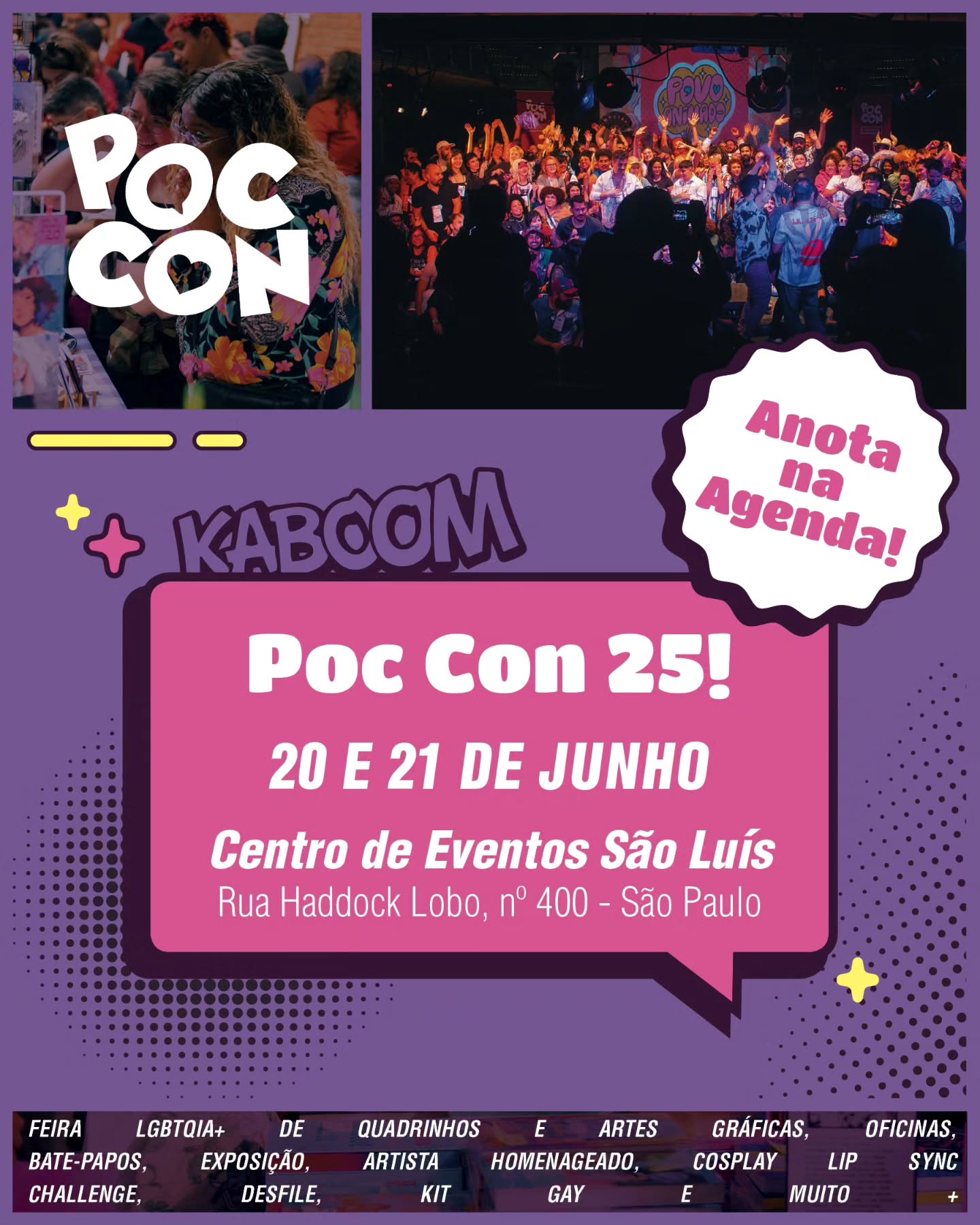 Poc Con - Feira Lgbtqia+ de Quadrinhos e Artes Gráficas
