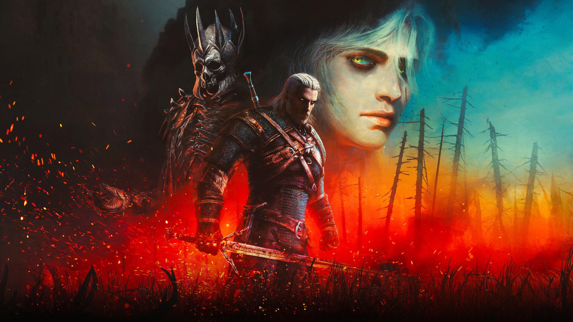 Geralt de Rívia no jogo The Witcher 3 em seu aniversário de 10 anos